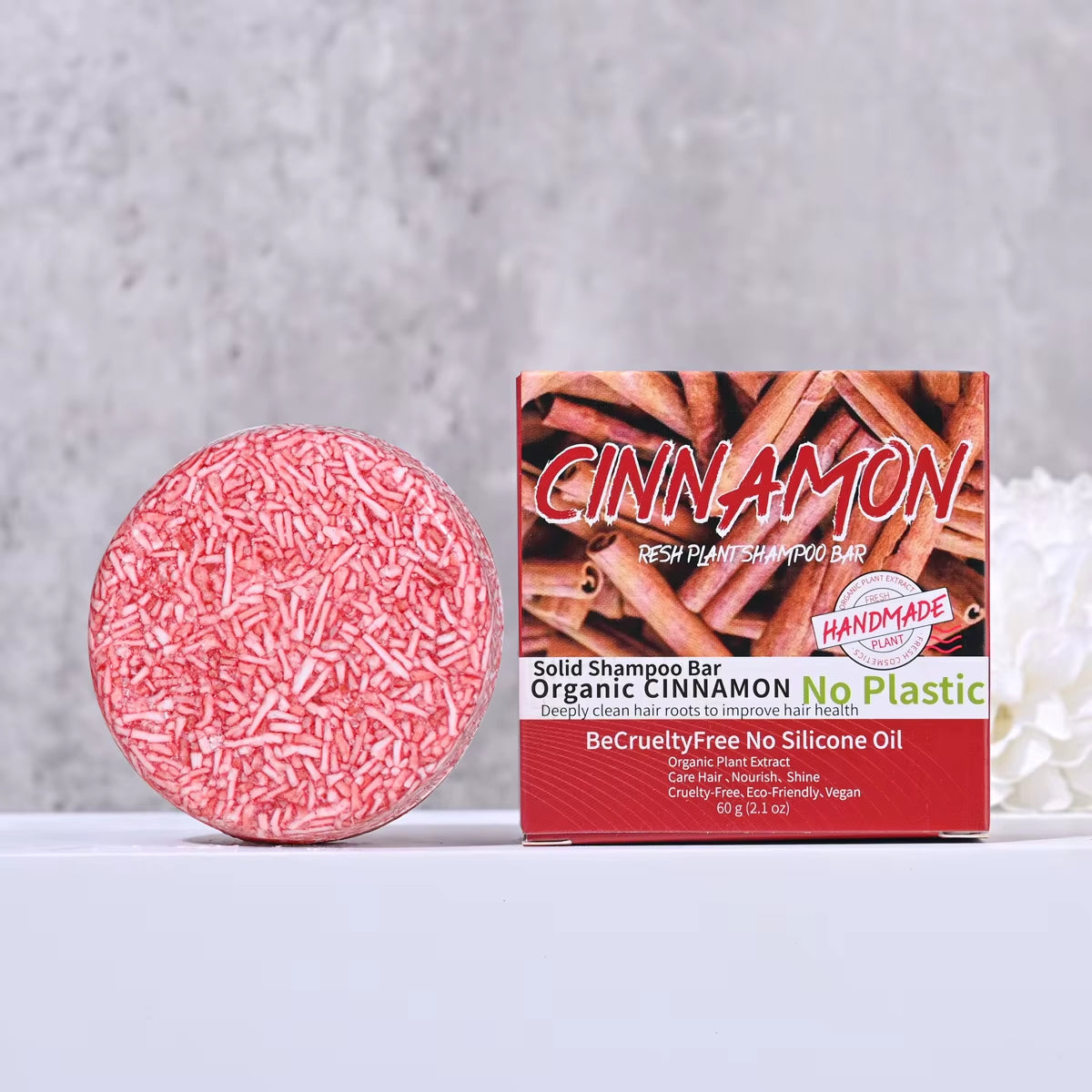 Cinnamon Organic Handmade Shampoo Soap Bar