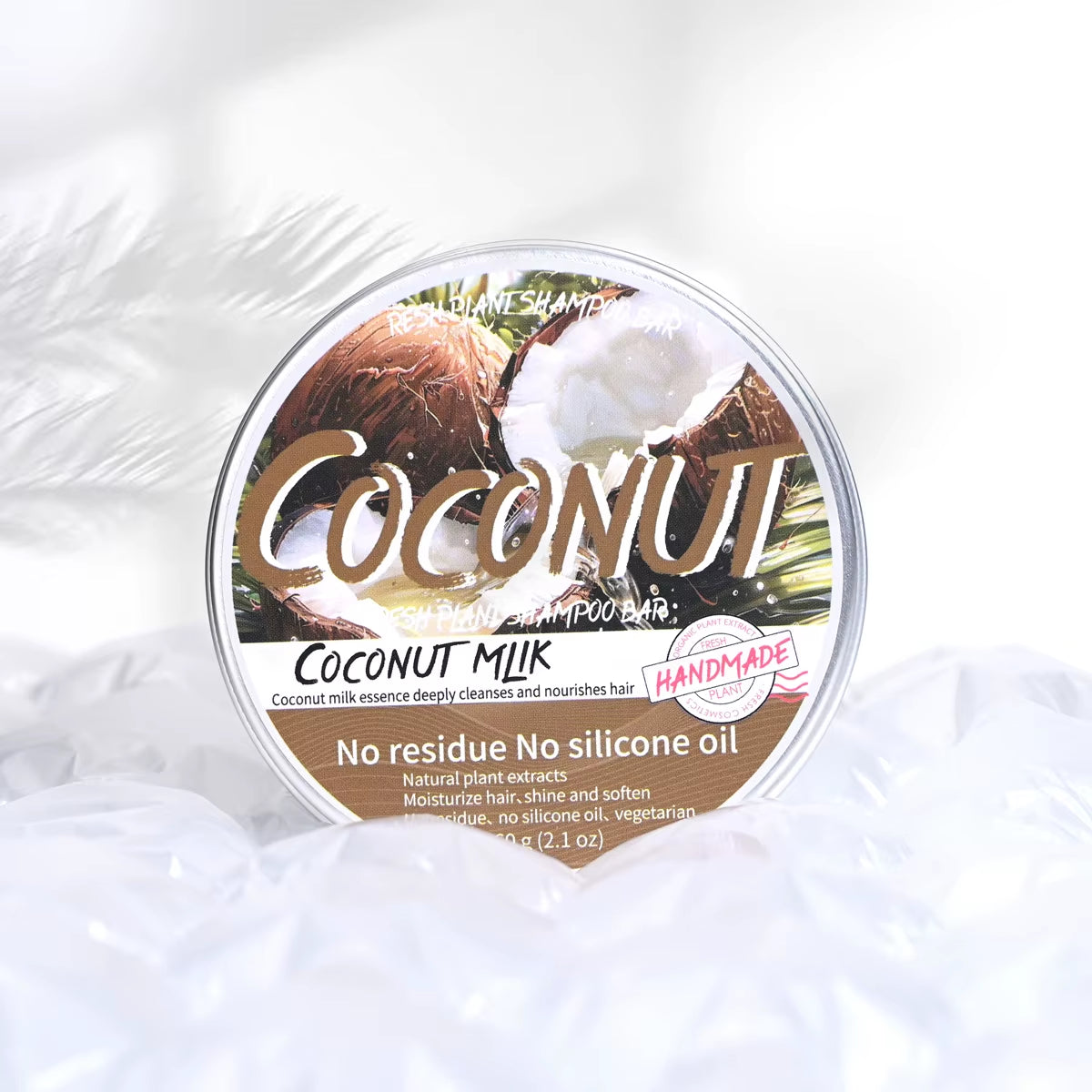 Coconut Organic Handmade Shampoo Soap Bar