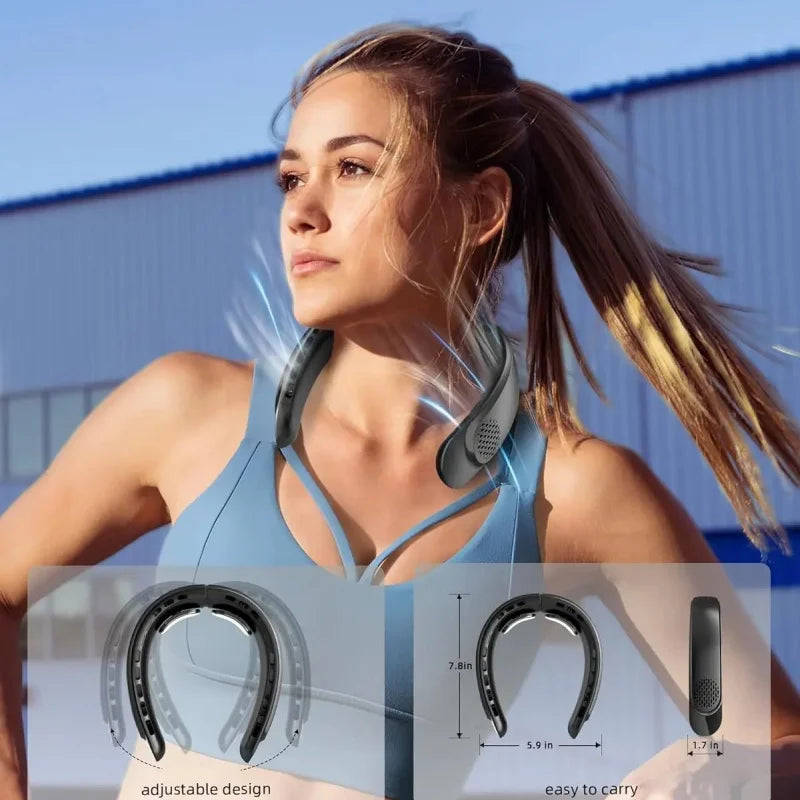 Quad-Core USB Neck Fan