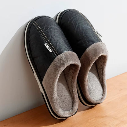 Men's PU Cozy Winter Slippers