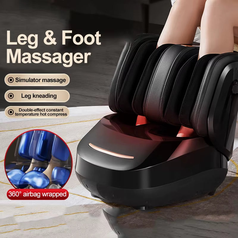 Premium Heated Shiatsu 360 Degree Leg and Foot Massager 