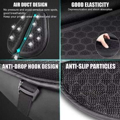 Ergonomic Honeycomb Anti-Slip Motorcycle Gel Seat Cushion